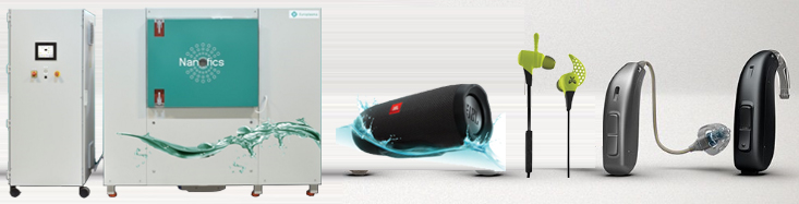 助聽器防水 IP68, 納米防水涂層